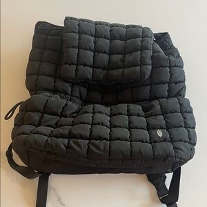 Free People Movement Black Quilted Backpack